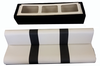Sr01 rear seat light grey with black strip centres black carpet on base showing base storage area view