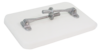 Bb03 medium plain bait board with tansom mounts underside of board