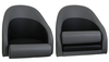 Bolster grey with balck weave bolster up and down