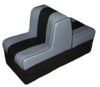 Standard back to back grey and balck with carpet