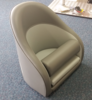 Bolster seat series 2 tan and cream front