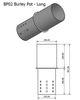 Bp02 long burley pot dimensions